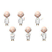 CGイラスト 医学・解剖 博士イラスト